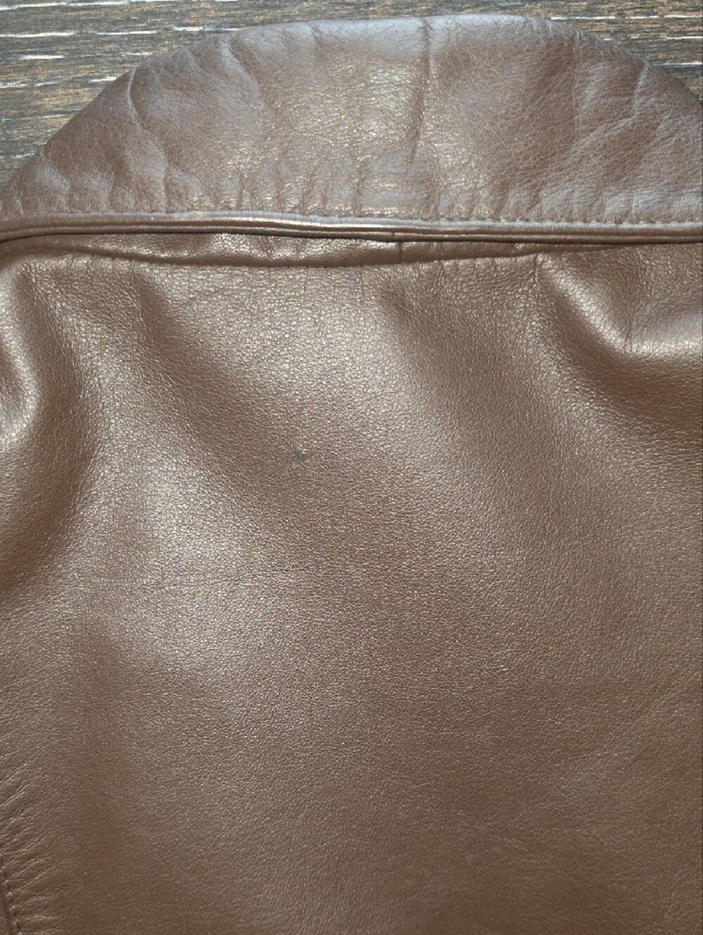 Architect Dark Brown Leather Trench Coat - Picture 7 of 8